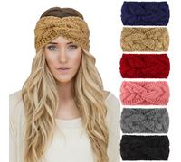 DRESHOW 6 Piezas Diadema Mujer Invierno Diadema Cabeza Anchas Cabello Turbante Banda Accesorio Pelo para Mujer Niñas