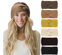 DRESHOW 6 Piezas Diadema Mujer Invierno Diadema Cabeza Anchas Cabello Turbante Banda Accesorio Pelo para Mujer Niñas