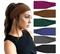 DRESHOW 6 Piezas Diadema para Mujer Boho Diademas Elástico Banda para el Cabello Turbante Banda Accesorio Pelo para Mujer Niñas