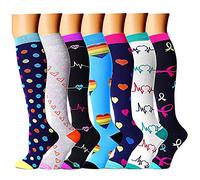 DRESHOW Calcetines de Compresión para Hombres y Mujeres Calcetines de Compresión es el Mejor para Running, Correr, Senderismo, Volar, Viajar
