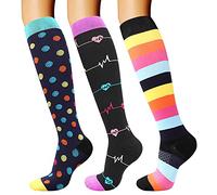 DRESHOW Calcetines de Compresión para Hombres y Mujeres Calcetines de Compresión es el Mejor para Running, Correr, Senderismo, Volar, Viajar