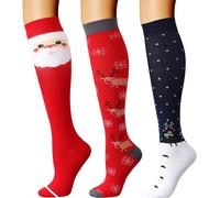 DRESHOW Calcetines de Compresión para Hombres y Mujeres Calcetines de Compresión es el Mejor para Running, Correr, Senderismo, Volar, Viajar