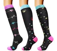 DRESHOW Calcetines de Compresión para Hombres y Mujeres Calcetines de Compresión es el Mejor para Running, Correr, Senderismo, Volar, Viajar