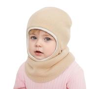 DRESHOW Gorro de Punto para Bebé Niño Niña Capucha Suave Invierno Sombreros y Bufandas con Forro Polar para Pequeños Niños Niñas 1-6 Años