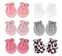DRESHOW Guantes para Bebés Recién Nacidos Guantes de Algodón que No Se Rayan para 0-6 meses