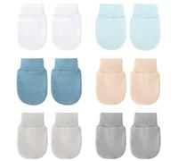DRESHOW Manoplas para Recién Nacidos Guantes para Bebés que No se Rayan Guantes con Puño Elástico para Bebés de 0 a 6 Meses Niños Niñas