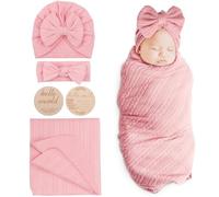 DRESHOW Manta Bebé Recien Nacido Manta de Arrullo Cobija Manta Envolvente para Swaddle Bebés 0-3 Meses