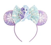 DRESHOW Orejas de Ratón Diademas con Lazo Decoración de Fiesta con Purpurina Disfraz de Cosplay para Niñas y Mujeres