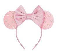DRESHOW Orejas de Ratón Diademas con Lazo Decoración de Fiesta con Purpurina Disfraz de Cosplay para Niñas y Mujeres