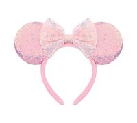 DRESHOW Orejas de Ratón Diademas con Lazo Decoración de Fiesta con Purpurina Disfraz de Cosplay para Niñas y Mujeres