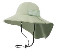 DRESHOW Sombrero de Sol Bebé Niños Children Breathable Bucket Hats UPF 50+ Ajustable Protección Solar Bucket Sombreros Gorra para Niños Niños Niñas