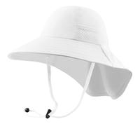 DRESHOW Sombrero de Sol Bebé Niños Children Breathable Bucket Hats UPF 50+ Ajustable Protección Solar Bucket Sombreros Gorra para Niños Niños Niñas