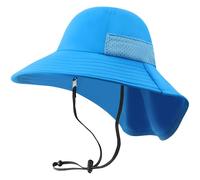DRESHOW Sombrero de Sol Bebé Niños Children Breathable Bucket Hats UPF 50+ Ajustable Protección Solar Bucket Sombreros Gorra para Niños Niños Niñas