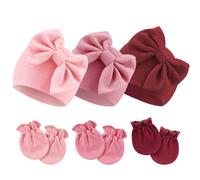 DRESHOW Sombreros y Gorras y Guantes para Bebé Recién Nacido Bebé Beanie Sombrero para Bebés Niñas Niños Gorros 0-6 Meses