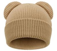 DRESHOW Toddler Beanie Gorro Invierno Bebés bebés Soft Knit Orejas de Oso Adorables Sombrero para Niños Niñas Gorro Cálido Beanies para 0-6 Meses