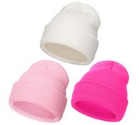 DRESHOW Toddler Beanie Kids Invierno Sombreros Niños Soft Knit Unisex Sombrero para Bebé Niños Niñas Gorro Cálido Beanies para 2-6 Años