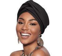 DRESHOW Turbante Africano para Mujeres Preatado Trenzado Envoltura de Cabeza Sombreros Moda Gorra de Dormi Gorro cáncer de quimio