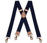 Dresime Tirantes para Pantalones con 4 Ganchos-Clips, Tirantes Vintage para Hombres y Mujeres Elásticos y Ajustables en Forma de X