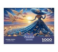 Dress Beauty Rompecabezas 1000 Piezas para Adultos Puzzle Juego for The Whole para Mujeres, Regalos para Hombres Cartón 100% Reciclado Decoración del Hogar 70x50cm/1000pcs