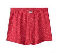 Dress Down Everyday Comfort in Loose Fit - Calzoncillos tipo bóxer para hombre con estampado de lunares (XXL rojo)