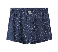 Dress Down Everyday Comfort in Loose Fit Mens Boxer Briefs with a Spot Print (XXL Blue)