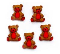 Dress It Up Botones y adornos - Colección de San Valentín - "You are Beary Special" - Oso de peluche rojo