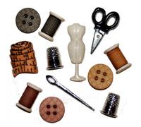 Dress It Up Shaped Novelty Button Packs - Sewing Room by Dress It Up