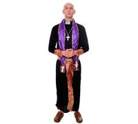 DRESS ME UP Disfraz de Hombre Traje Sacerdote Pfarrer Iglesia Abad Talla S/M
