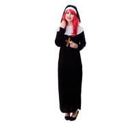 DRESS ME UP - Disfraz Mujer de Monja Hermana Abadesa Católica Talla S/M