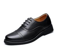 Dress Oxford Shoes for Men Italian Leather Lace-up Round Toe Non Slip Anti-Slip Casual Shoes(43 EU)