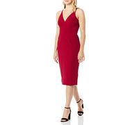 Dress The Population Lyla - Vestido Ajustado sin Mangas para Mujer - Rojo - Large