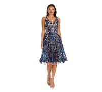 Dress The Population para Mujer 1405-1201 Sin Mangas Vestido - Azul - X-Large