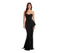 Dress the Population Vestido Maxi para Mujer Que realza la Figura, para Ocasiones Especiales, Negro, L
