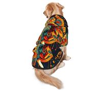 Dress Up A Beautiful Elephant - Sudadera con capucha para perros medianos y grandes, ropa de poliéster suave para mascotas, adecuada para todas las estaciones