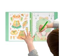 Dress Up Activity Book, Young Girls Dress Up Games, Princess Makeup Sticker Game, Scratch Paper Activity Book, Dress Up Game Set for Girls, Makeup Sticker Dress Up Book, Kids Sticker Dress Up GA