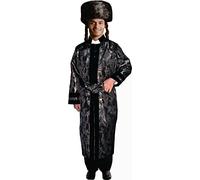 Dress Up America Abrigo Negro de Rabino para Conjunto de Disfraz - Abrigo de Rabino para Adultos para Conjunto de Vestirse y Juegos de Rol