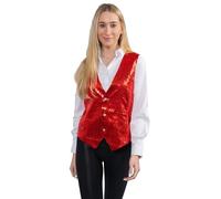 Dress Up America Chaleco de Lentejuelas Completamente Forrado para Adultos
