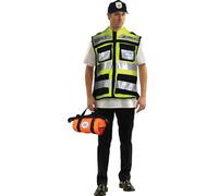 Dress Up America Chaleco EMT Hatzolah para Disfraz - Chaleco EMT Hatzolah para Adultos para Conjunto de Vestirse y Juegos de Rol