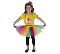 Dress Up America Conjunto de Disfraz de Caja de Lápices de Colores para Niños - Conjunto de Disfraz de Caja de Lápices con Impresión de Colores para Juegos de Rol y Diversión