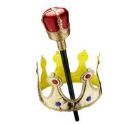 Dress Up America Corona para Niños - Kings Corona & Cetro Juego de Accesorios