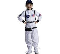 Dress Up America Disfraz de Astronauta Niño - Traje Astronauta Niño Traje Espacial Blanco De La NASA Para Niños Y Niñas- Juego De Roles Disfraz Astronauta Niño