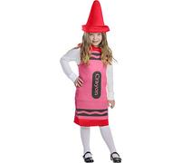 Dress Up America Disfraz De Crayón Para Niños - Túnica De Crayón Rojo Para Niñas Y Niños - Hermoso Juego De Disfraces Para Juegos De Rol
