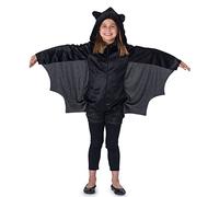 Dress Up America Disfraz de murciélago para niños - Chicas Black Bate Mollsuit Mamper con alas - ideal para jugar a rol y diversión