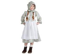 Dress Up America Disfraz de pionera para niñas - Vestido de pradera colonial para niños - Conjunto de disfraz revolucionario