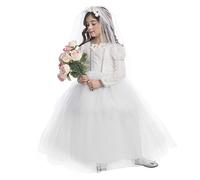 Dress Up America Disfraz de Príncipesa nupcial Disfraz de nupcial linda para niñas