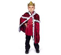 Dress Up America Disfraz de rey para niño - Conjunto de disfraz de príncipe real - Traje de rey real para niños