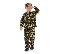 Dress Up America Disfraz de Soldado de ejército niños