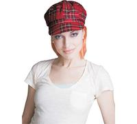 Dress Up America Gorro Con Peluca Incorporada - Gorro De Estilo Newsboy A Cuadros Con Pelo Para Mujeres Y Niñas - Peluca Y Gorro Para Fiestas De Disfraces