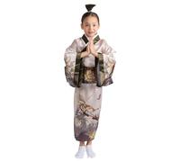 Dress Up America Japanese Kimono Disfraz Set para Niños - Girls Japanese Kimono Vestirse Set para Juegos de Rol, Eventos, y Diversión