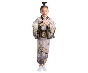 Dress Up America Japanese Kimono Disfraz Set para Niños - Girls Japanese Kimono Vestirse Set para Juegos de Rol, Eventos, y Diversión